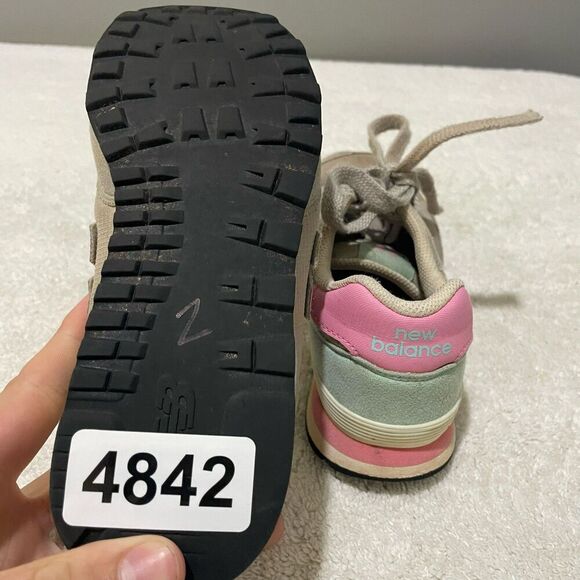 New Balance Girls Pink Gray 515 Sneakers US 1.5 EU 33 Athletic Running Shoes - Picture 11 of 11